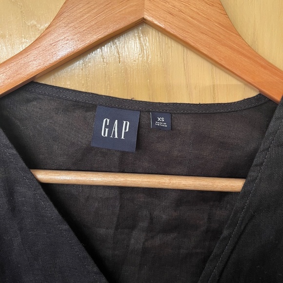 GAP 100% Linen Tie-Front Shirt - Picture 4 of 5